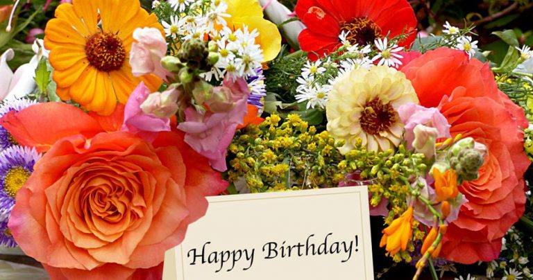 Birthday flowers as a beautiful gift for happy celebration Flowers-cs